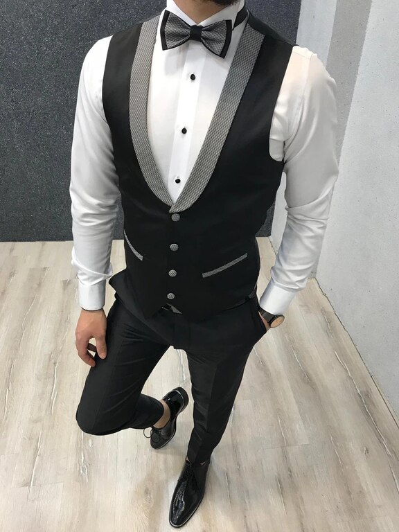 Grey Tuxedo Suit (36)